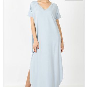 Ash Blue Maxi Dress